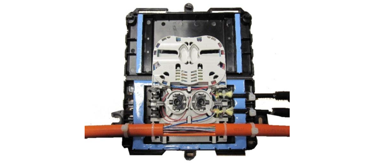 Tapping Box External with 4 drops and splice tray - OP038-03