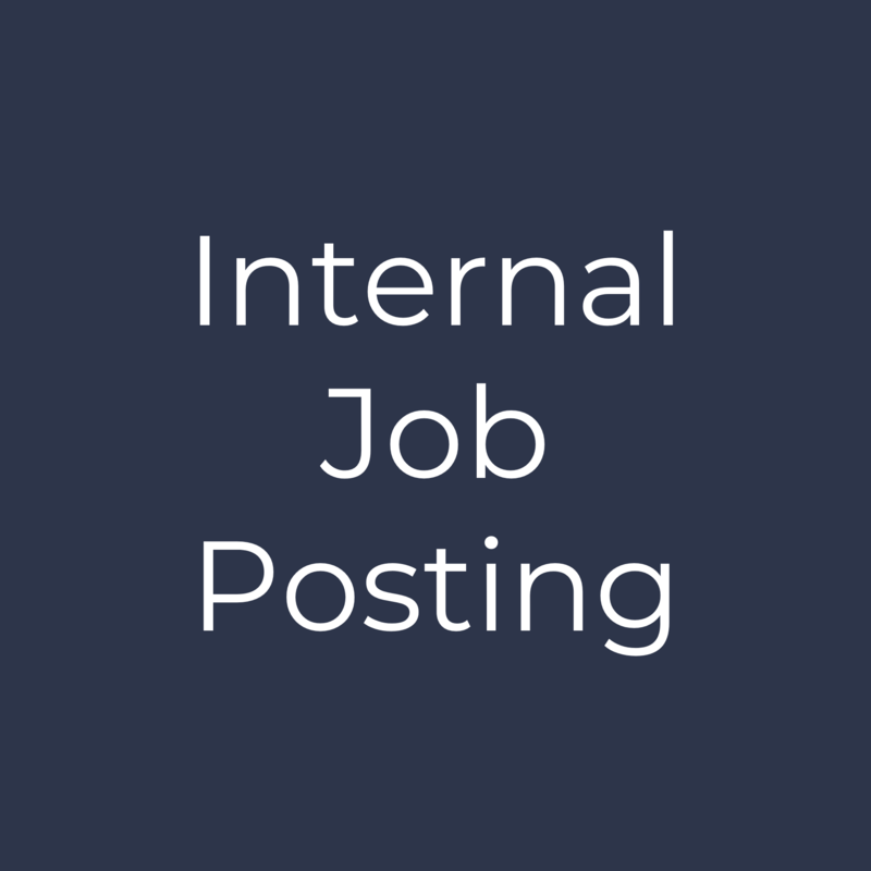 Internal Job Posting